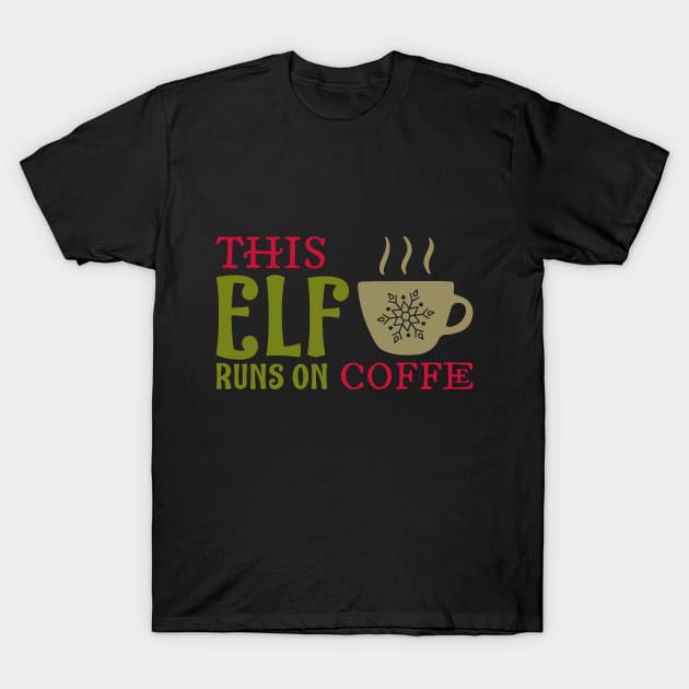 Elf Coffee T-Shirt by hippyhappy